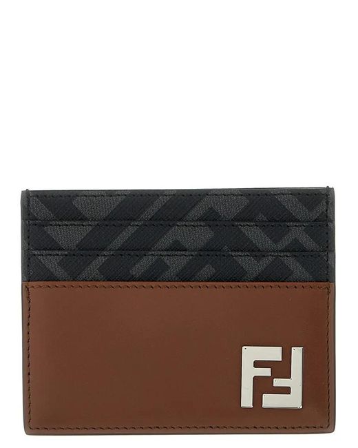 Fendi Portemonnaies in Black für Herren