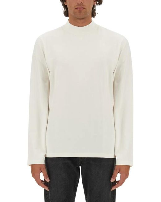 Courreges T-Shirt With Subtle Logo Detail in White für Herren
