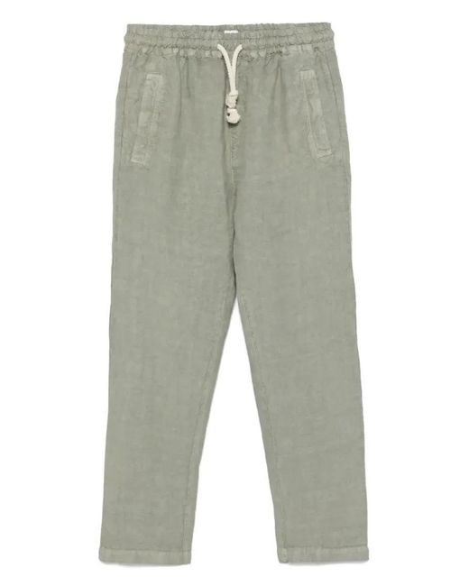 Eleventy Relaxed Fit Drawstring-Waist Trousers in Gray für Herren