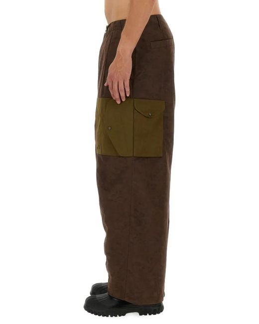 C P Company Textured Cargo Pants in Brown für Herren
