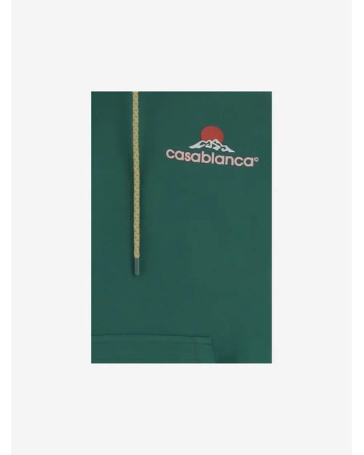 Casablanca Cotton Sweatshirt With Logo in Green für Herren