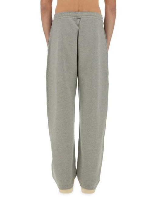 MARINE SERRE Relaxed-Fit Track Pants With Elastic Waistban in Gray für Herren