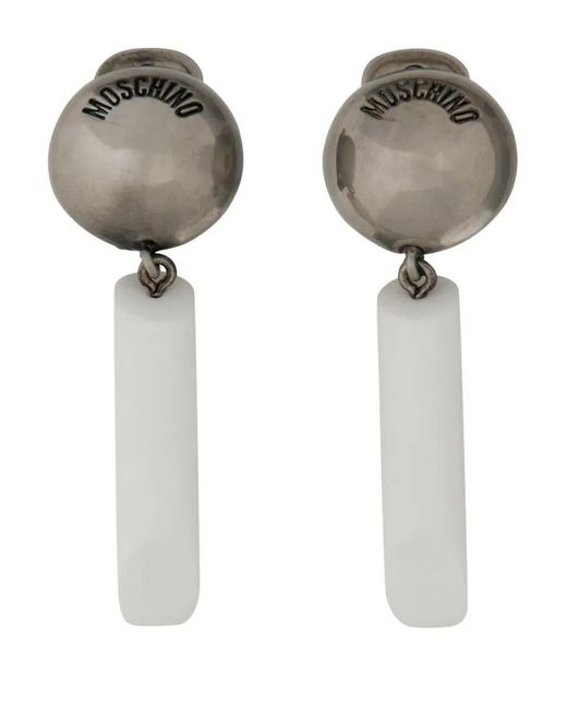 Moschino White Ohrringe