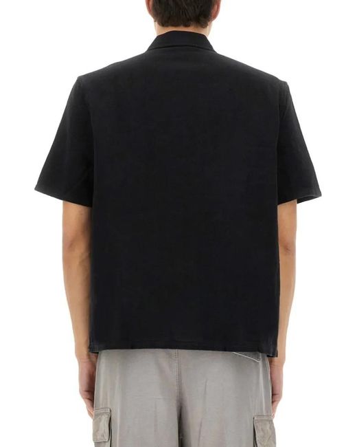 Our Legacy Short-Sleeved Box Shirt With Classic Collar in Black für Herren