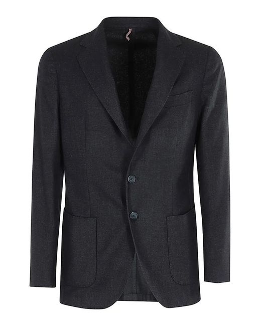 Santaniello Garment Dyed Wool in Black für Herren