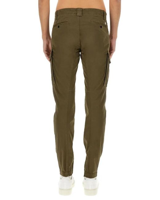 C P Company Slim-Fit Cargo Pants With Multi-Pocket Design in Green für Herren