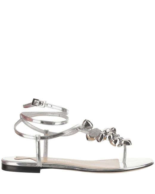 Mach & Mach White Sandalen
