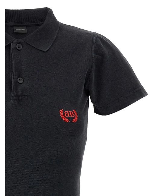 Balenciaga Black 'Laurel Classic' Polo Dress