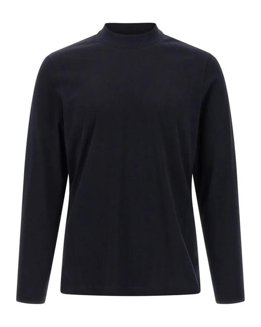 Brunello Cucinelli Turtleneck T-Shirt in Blue für Herren