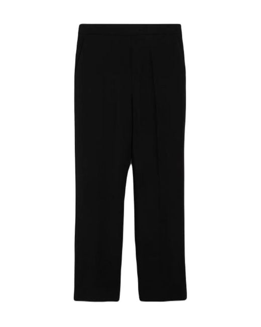 Max Mara Black Slim Fit Cropped Trousers