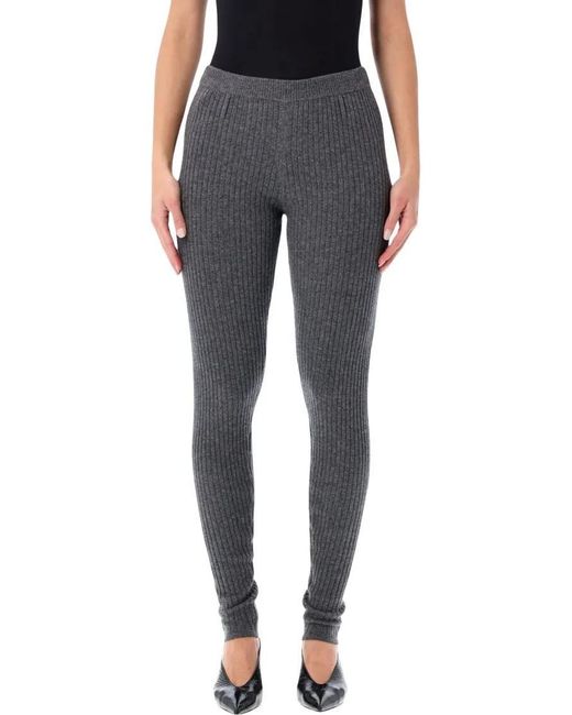 THE GARMENT Blue Como Knit Leggings Rib
