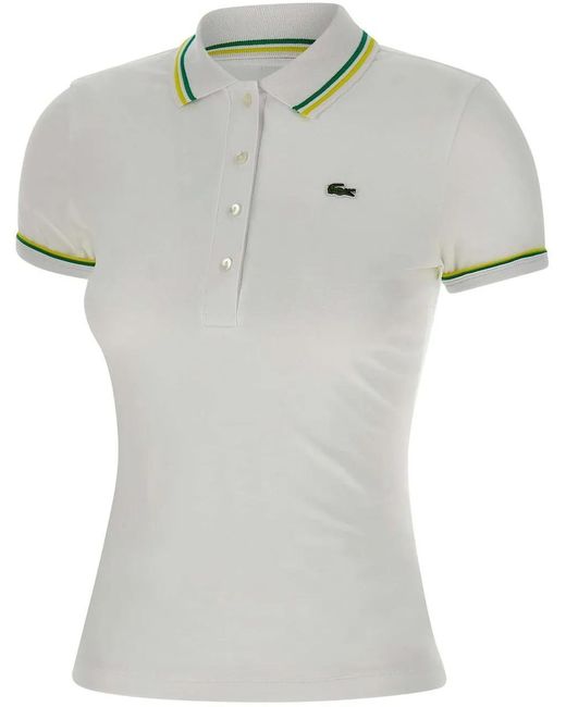 Lacoste White T-Shirts And Polos