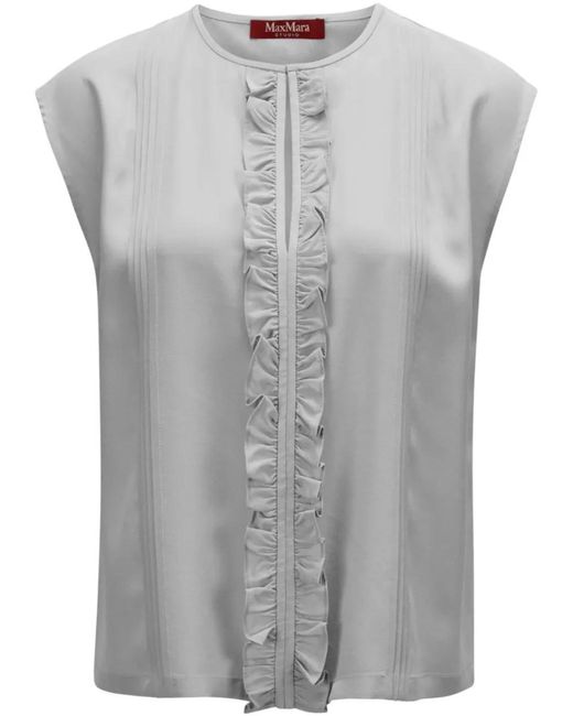 Max Mara Gray Top