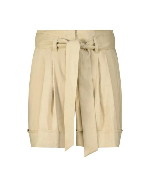 Marc Cain Natural Shorts Mit Leinen