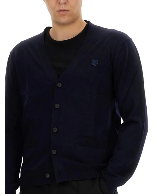 Maison Kitsuné Regular Cardigan in Blue für Herren