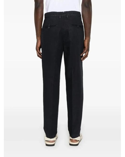 Eleventy Linen Trousers in Blue für Herren