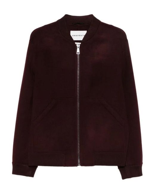 Amaranto Jacket With Ribbed Cuffs in Brown für Herren