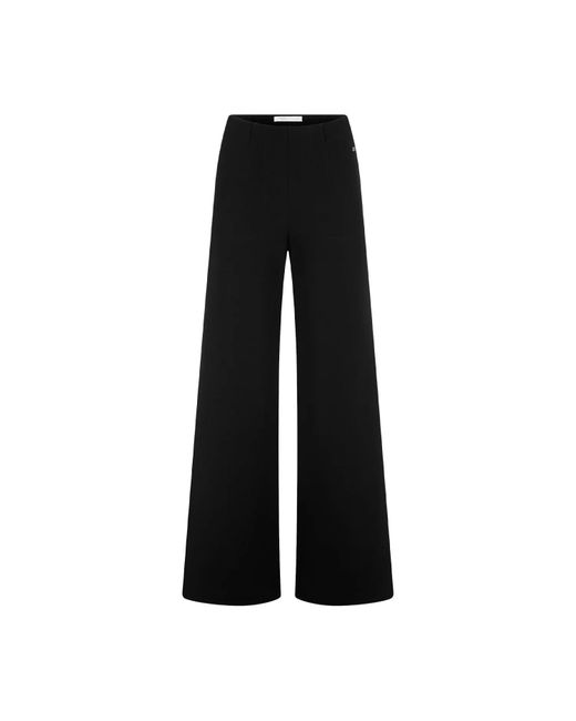 RAFFAELLO ROSSI Black Stoffhose Vika Mit Weitem Bein