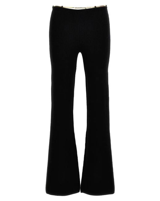 Alexander Wang Black Nameplate Chain' Pants