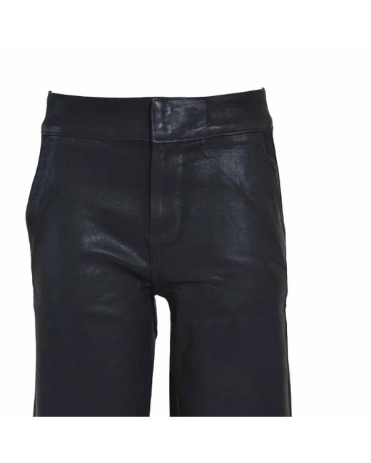 PAIGE Blue Jeans Culotte Nellie Spread Luxe Coating
