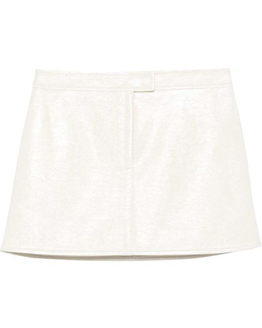 Courreges Black Skirts Blanc Casse