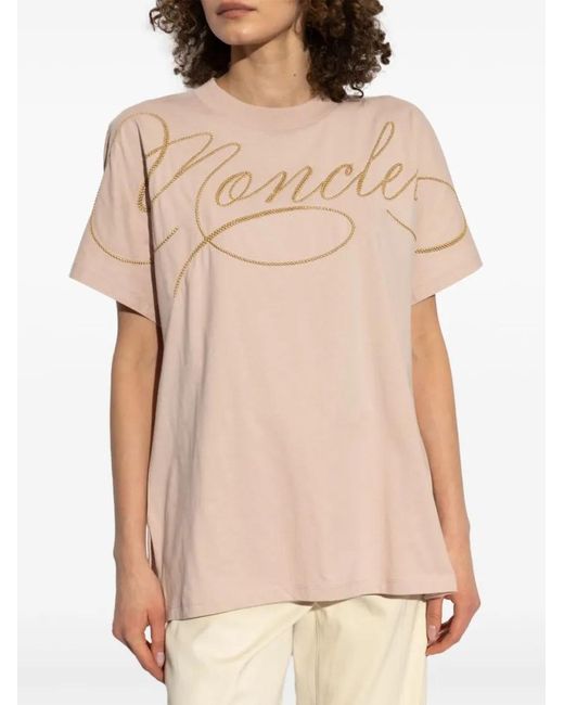 Moncler Natural Powder Crew Neck T-Shirt