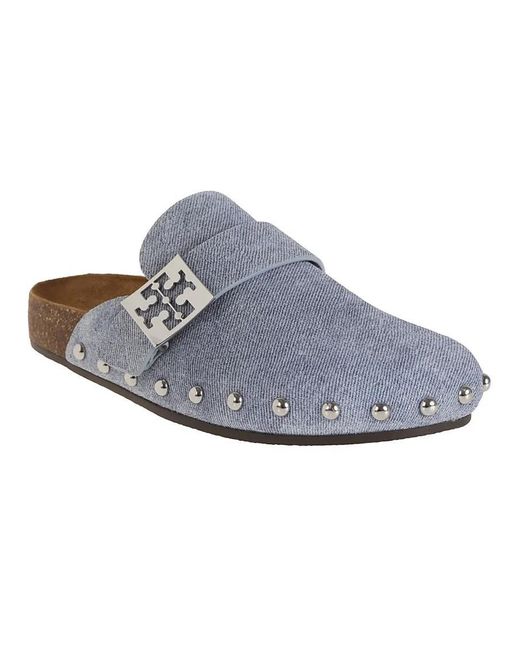 Tory Burch Blue Slipper & Pantoletten