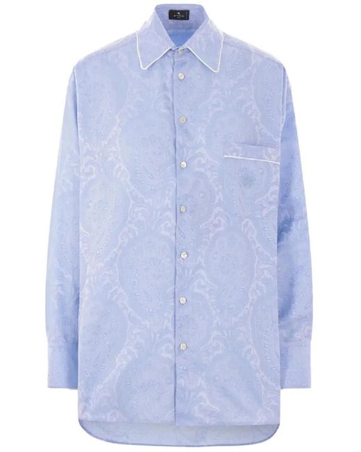 Etro Blue Shirt Divers