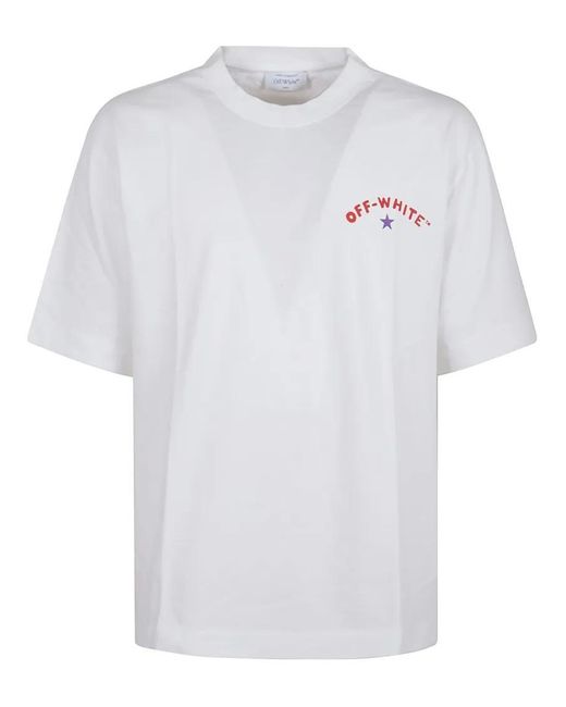 Off-White c/o Virgil Abloh Star Arrow Skate S/S Tee in White für Herren
