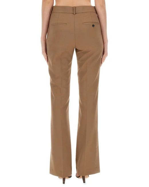 Helmut Lang Brown Boot Cut Slim Fit Pants