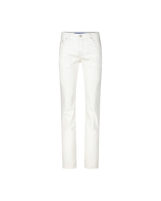 Jacob Cohen Slim-Fit Stoffhose in White für Herren