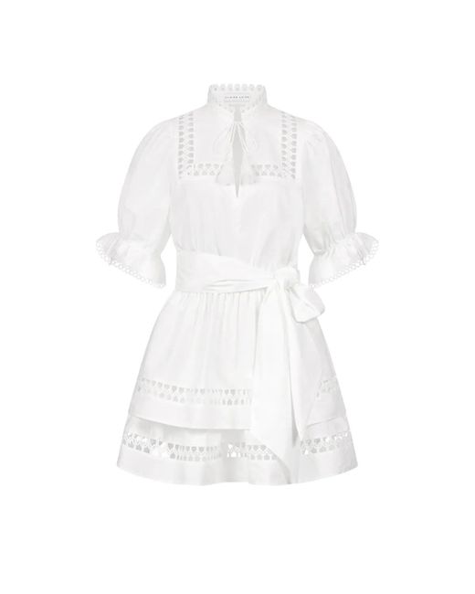 CLAIRE LUISE White Elegantes Minikleid