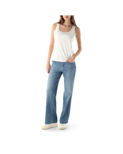 Van Laack White T-Shirt Slim Fit Uni