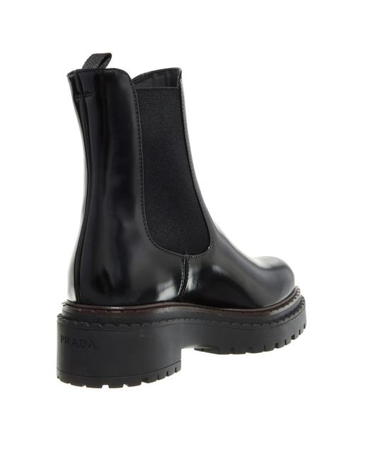 Prada Enkellaarzen in het Black