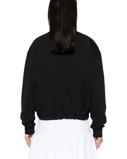 Maison Kitsuné Black Baby Fox Patch Drawstring Comfort Sweatshirt Diver