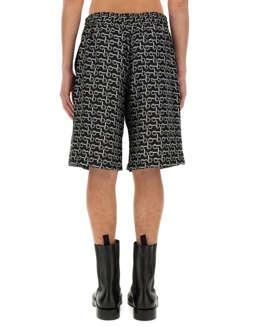 Burberry All Over Print Bermuda Shorts in Black für Herren