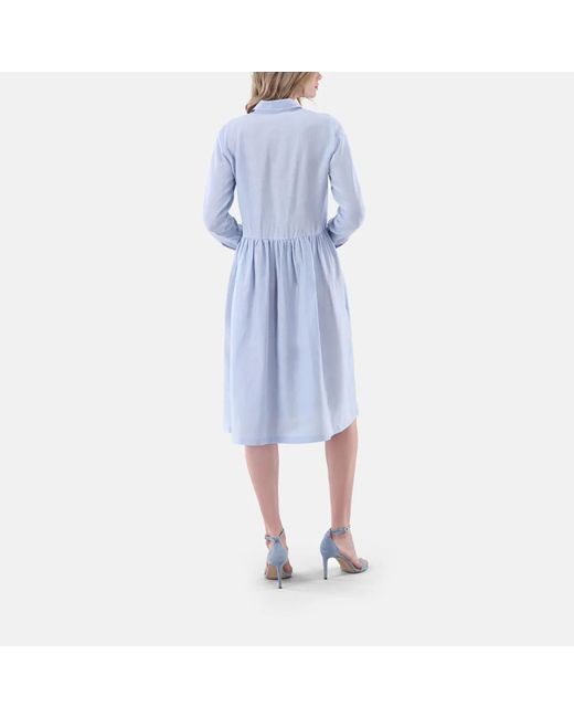 Van Laack Blue Kleid Modern Fit Uni