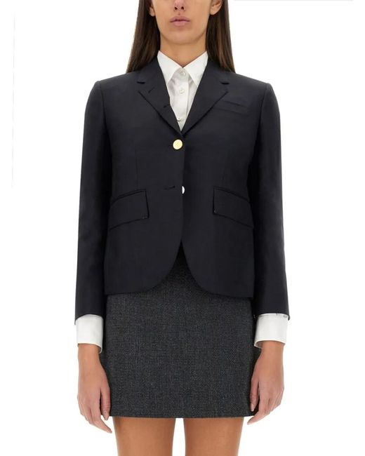 Thom Browne Black Single-Breasted Blazer