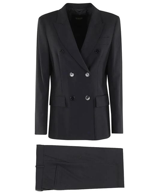 Seventy Black Tailleur Fresco Lana Bistretch