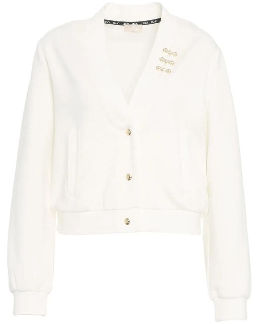 Liu Jo Natural Sweatshirt With Buttons