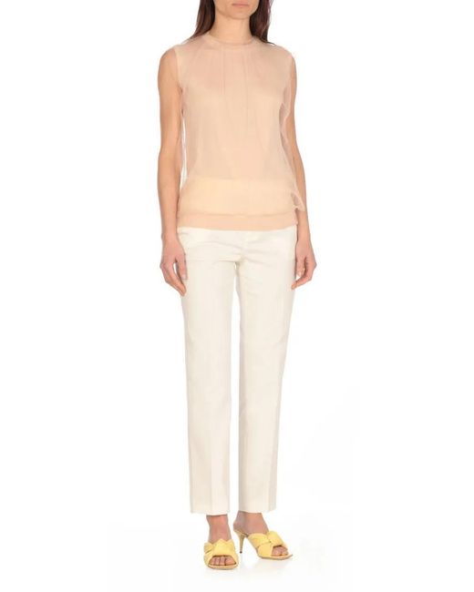 Fabiana Filippi Natural Powder Cashmere And Silk Sweater