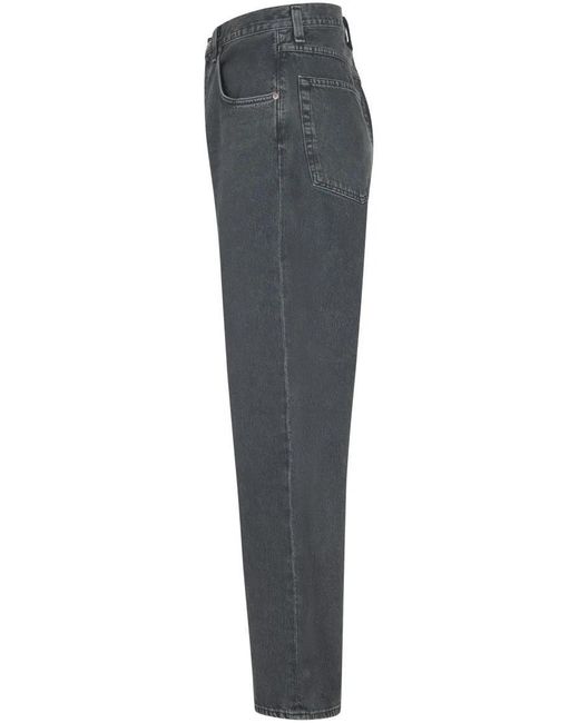 Agolde Wide-Leg Trousers With Vintage Finish in Gray für Herren