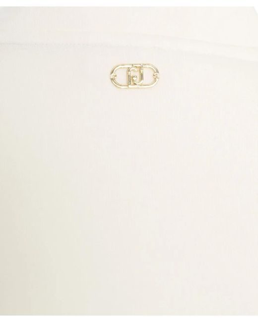 Liu Jo White Sweatshirt With Zipper
