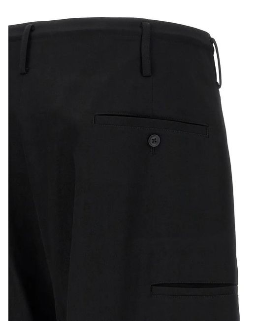 Yohji Yamamoto New Standard Wallet' Pants in Black für Herren