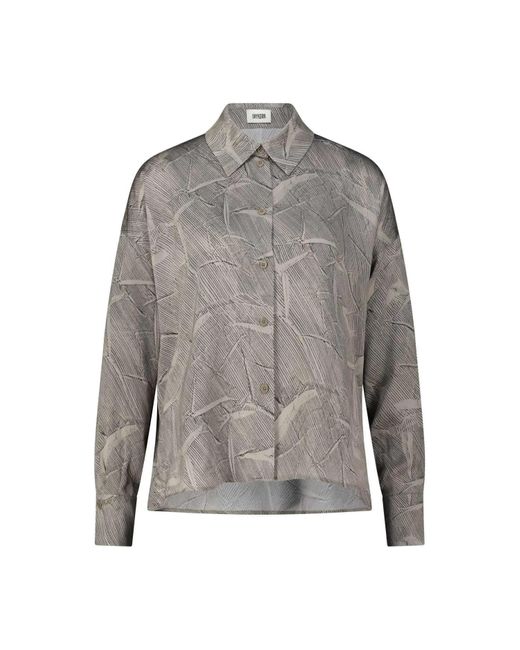 Drykorn Gray Satin-Bluse Cloelia Mit Muster