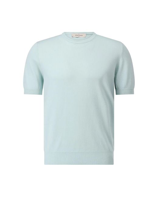 Gran Sasso T-Shirt Aus Reiner Baumwolle in Blue für Herren