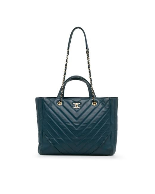 Chanel Blue Shopper