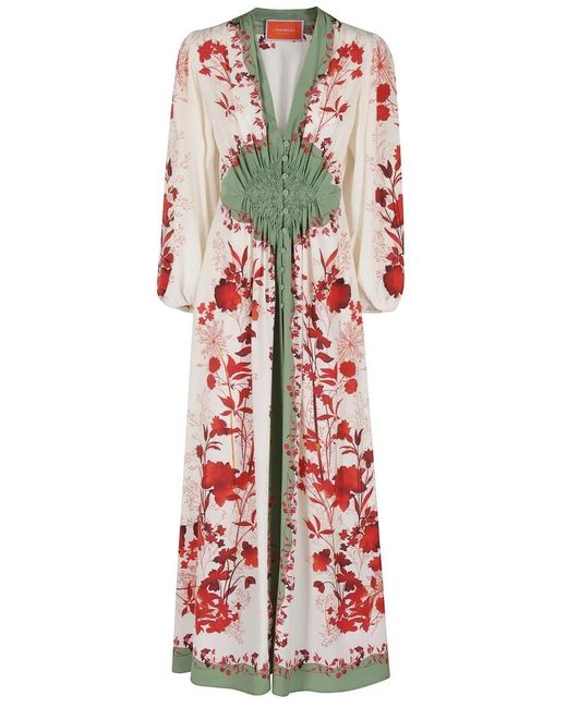 LaDoubleJ Red Long Camerino Dress