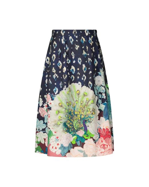 Stella Forest Blue Midirock Beatrice Mit Flora-Fauna-Muster