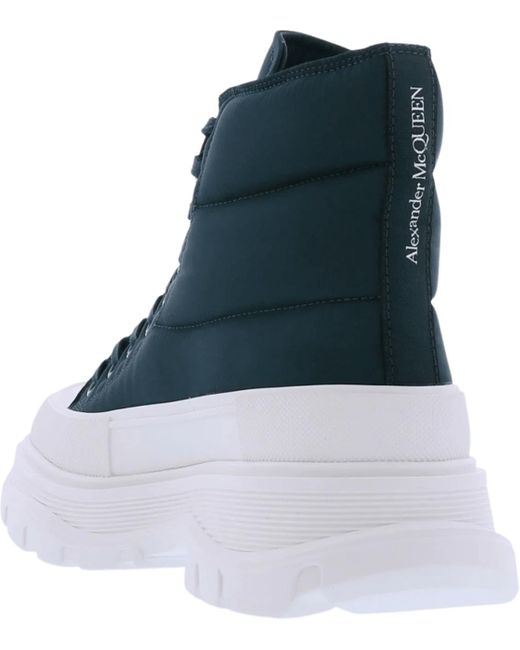 Alexander McQueen Blue Stiefel